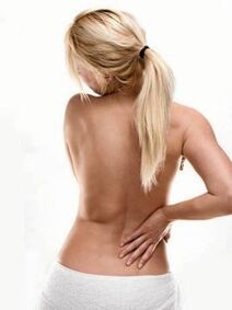 dolor de espalda con osteocondrosis de la columna vertebral
